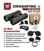 Binoculares Vortex® Crossfire HD 10x42mm Estuche y Arnés