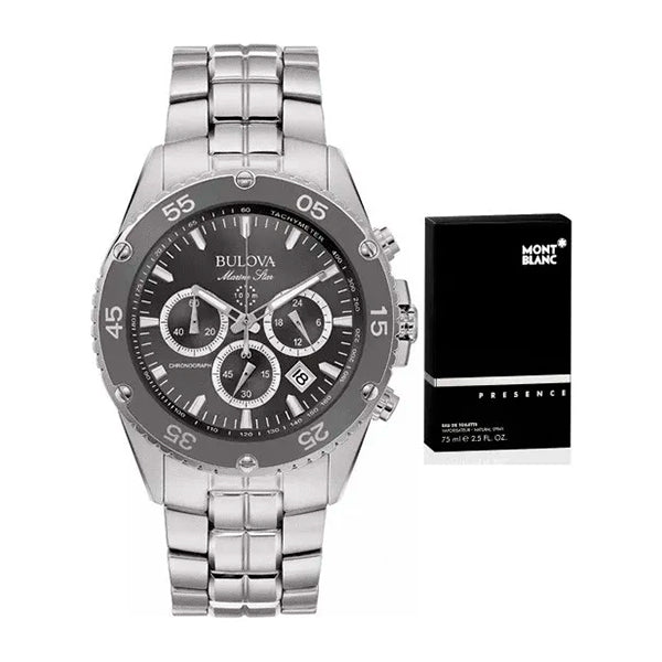 Paquete Reloj Bulova ® Perfume Montblanc® Caballero Original