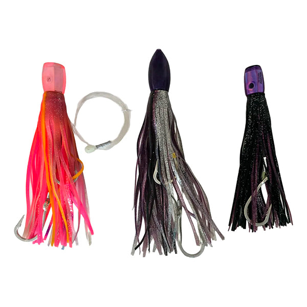 3 Señuelos Troleo Curricán Profesional -no Black Bart Pakula