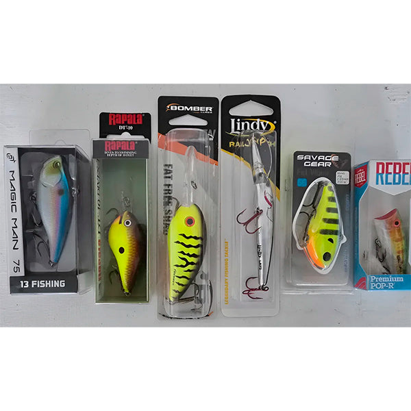 Lote 6 Curricanes Paletones Rapala Bomber - No Shimano Daiwa