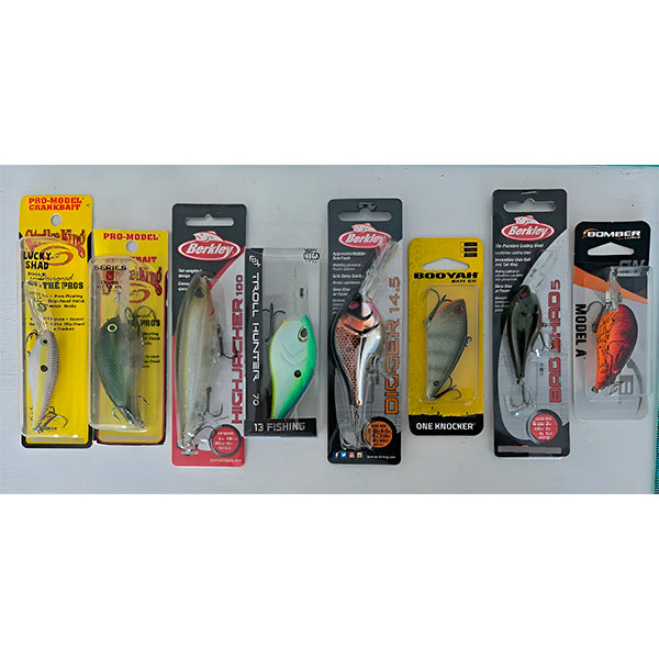 Lote 8 Curricanes Pesca Crankbait Bomber Berkley Strike King