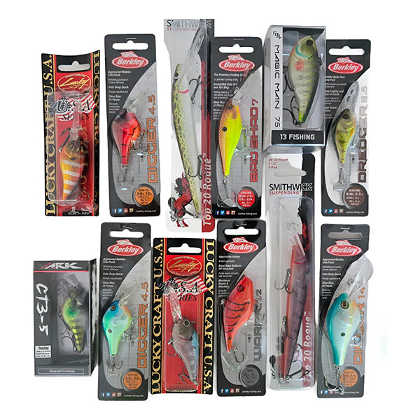 Lote 12 Curricanes Crankbait Bomber Berkley Strike King Penn