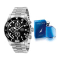 Paquete Reloj Invicta ® Y Perfume Nautica ® Original Remate