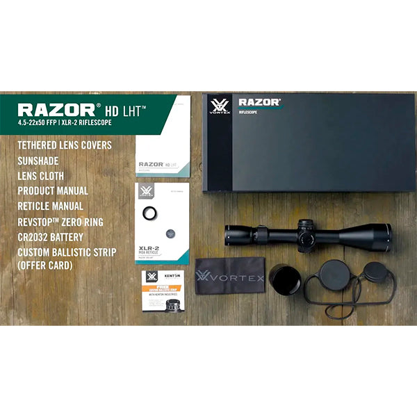 Mira Telescópica Vortex® Razor 4.5-22x50 FFP Iluminada