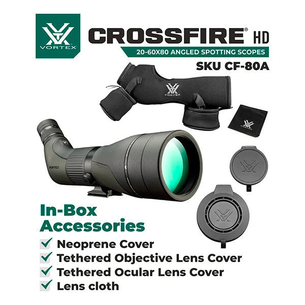 Lente Monocular Vortex ® Crossfire HD 20-60x80 Spotting Scope