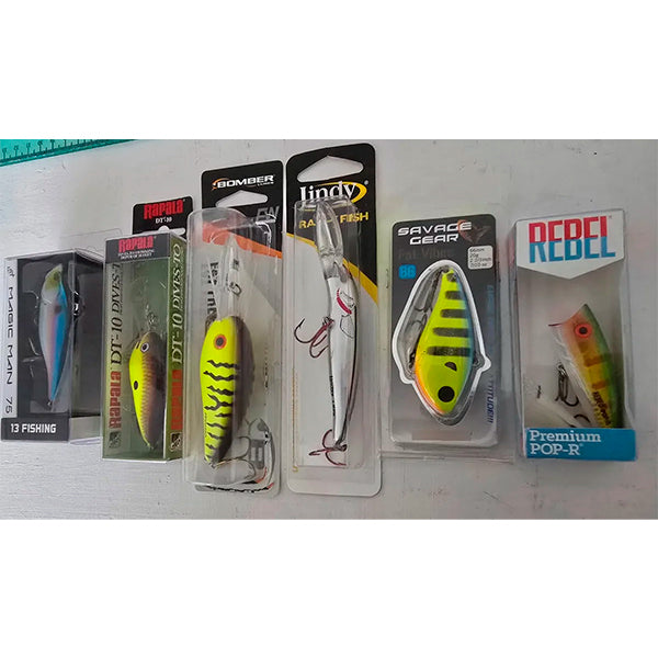 Lote 6 Curricanes Paletones Rapala Bomber - No Shimano Daiwa