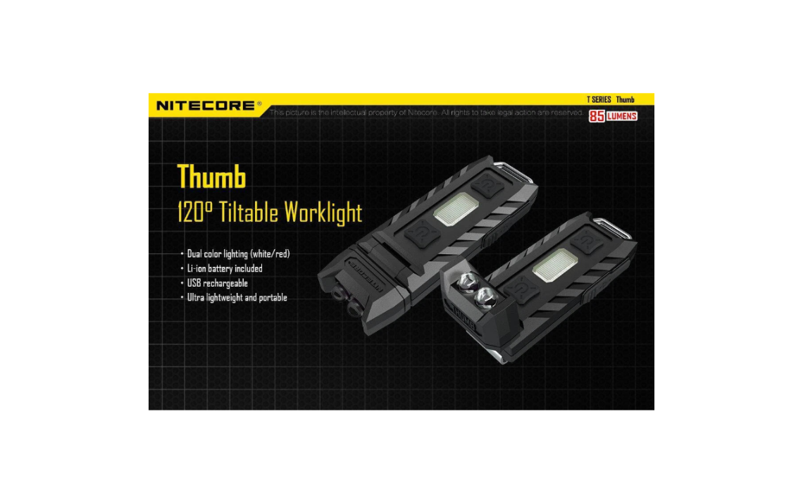 Linterna Llavero Nitecore® Led 85 Lumens Recargable