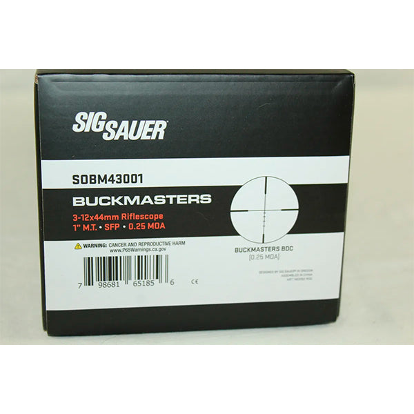 Mira Telescópica Sig Sauer® Buckmasters 3-12x44 SFP