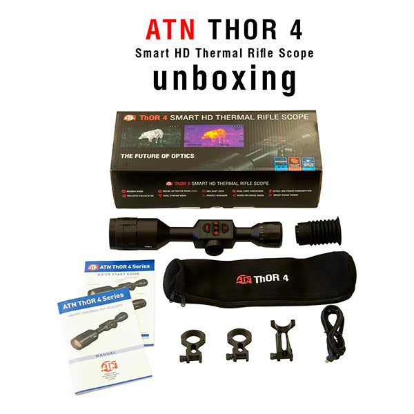 Mira Nocturna ATN® Thor 4 Thermal Sensor 640 Poderes 2.5-25x