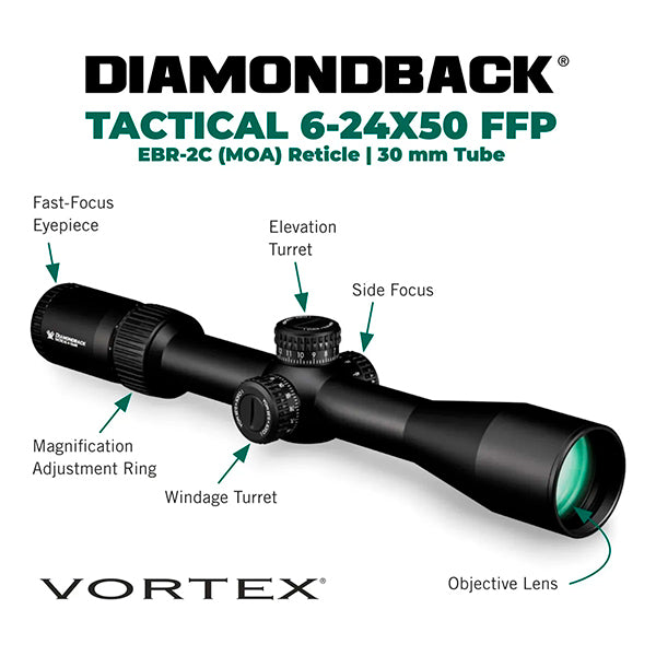 Mira Telescópica Vortex ® Diamondback 6-24x50 FFP