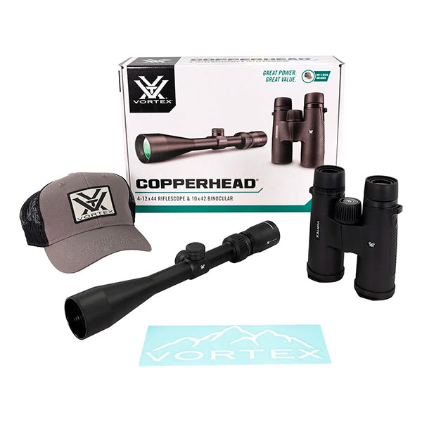 Combo Mira Telescópica 4-12x44 Vortex® y Binoculares 10x42 Vortex®