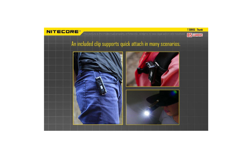 Linterna Llavero Nitecore® Led 85 Lumens Recargable