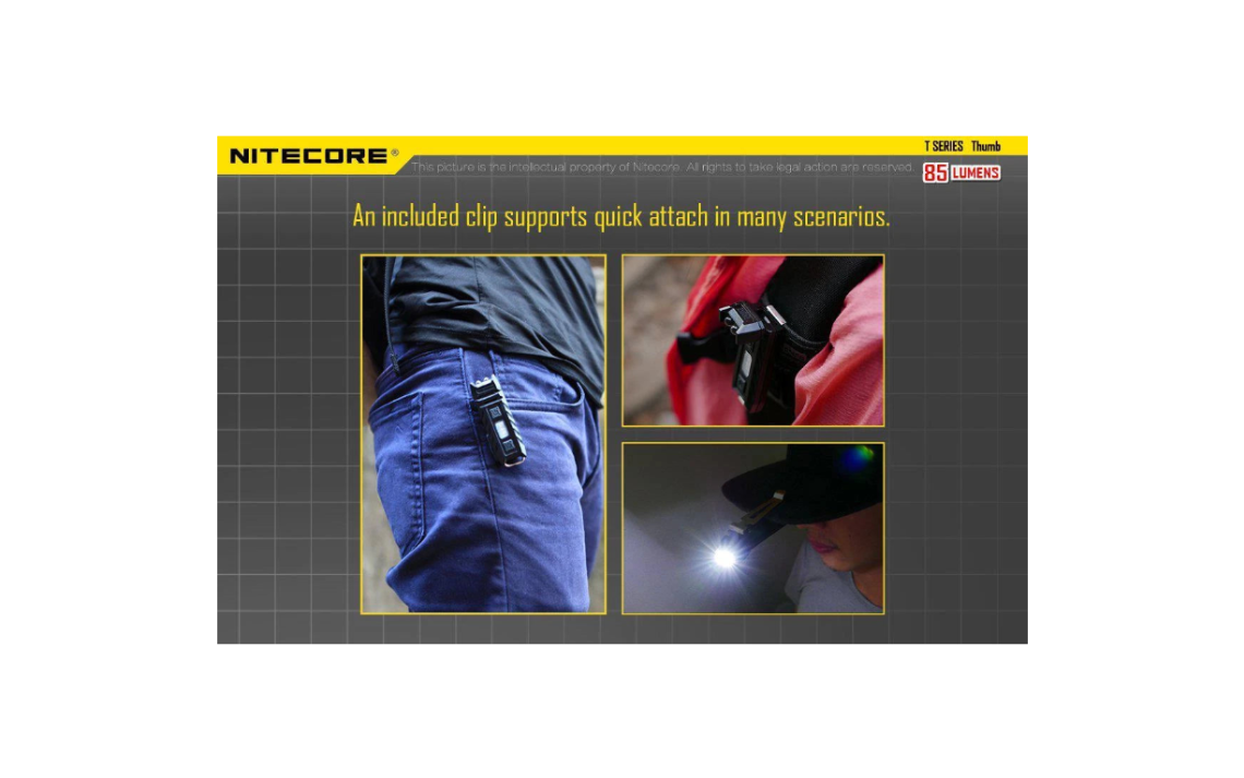 Linterna Llavero Nitecore® Led 85 Lumens Recargable