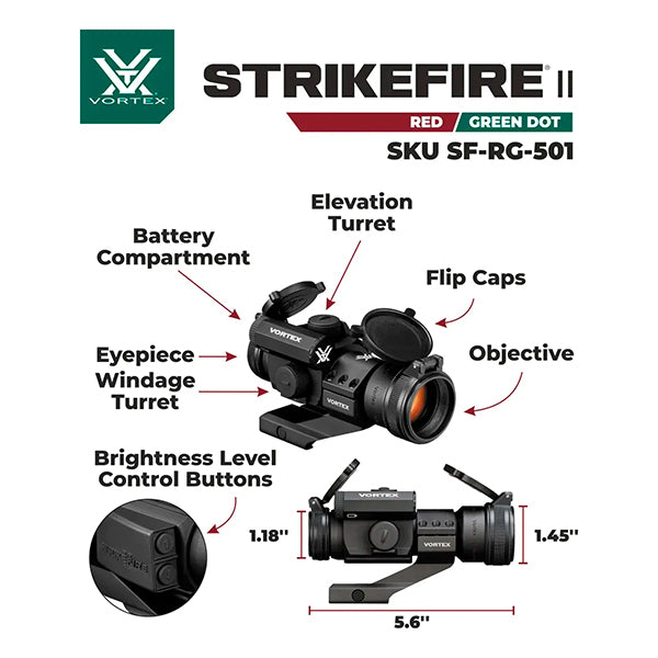 Mira Táctica Vortex® Strikefire II Red Dot