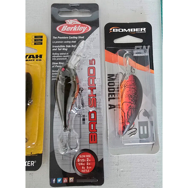 Lote 8 Curricanes Pesca Crankbait Bomber Berkley Strike King
