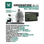 Rangefinder Vortex® Crossfire HD 1400 Telemetro Medidor Distancia