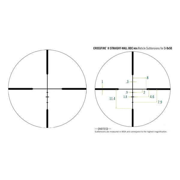 Mira Telescópica Vortex® Crossfire II 3-9x50 SFP