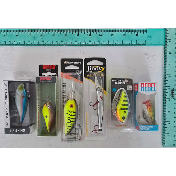 Lote 6 Curricanes Paletones Rapala Bomber - No Shimano Daiwa