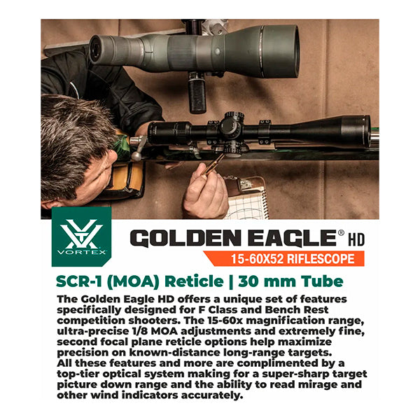 Mira Telescópica Vortex ® Golden Eagle 15-60x52 SFP