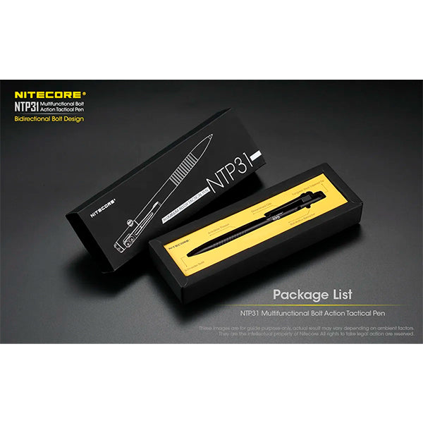 Pluma Bolígrafo Táctico Punta Tungsteno Rompe Cristal
