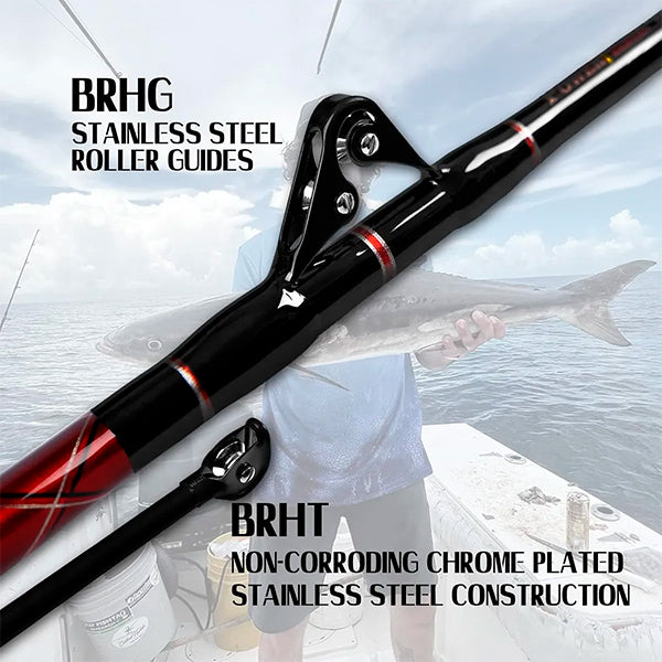 Combo Pro 80 Lb. Penn 9/0 Caña Y Carrete Troleo - Nuevo !!