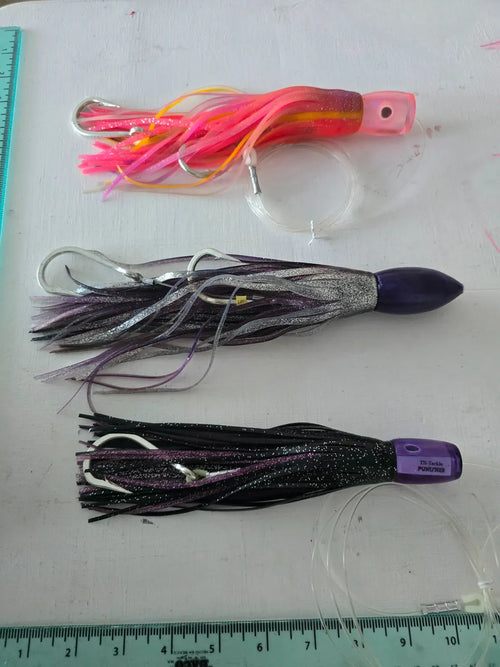 3 Señuelos Troleo Curricán Profesional -no Black Bart Pakula