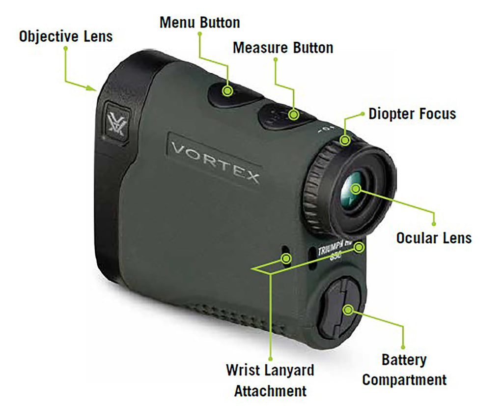 Rangefinder Vortex® Triumph HD 850 Laser Telemetro Caza Medidor Distancia