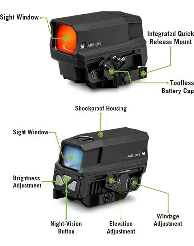 Mira Táctica Vortex® AMG UH-1 GEN II Holographic