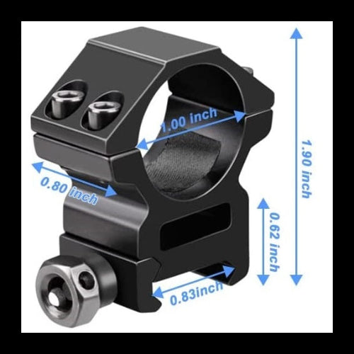 Montura Anilletas Genéricas 1" Pulgada Diámetro P/Mira