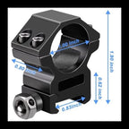 Montura Anilletas Genéricas 1" Pulgada Diámetro P/Mira