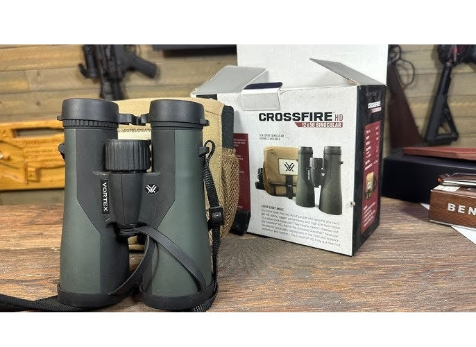 Binoculares Vortex® Crossfire HD 12x50mm Estuche y Arnés