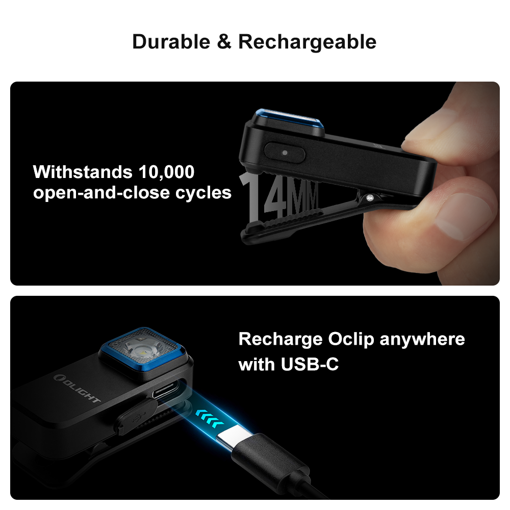 Linterna Clip Nitecore® Led 300 Lumens Recargable